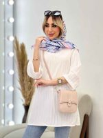 مانتو کراش یقه چاک کد 4506 - تصویر 5