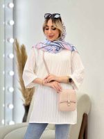 مانتو کراش یقه چاک کد 4506 - تصویر 12