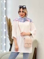 مانتو کراش یقه چاک کد 4506 - تصویر 20