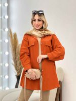 مانتو جیب نما بغل زیپ کد 4513 - تصویر 2
