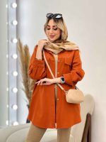 مانتو جیب نما بغل زیپ کد 4513 - تصویر 19