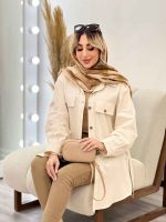 مانتو جیب نما بغل زیپ کد 4513 - تصویر 9