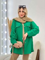 مانتو جیب نما بغل زیپ کد 4513 - تصویر 26