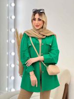 مانتو جیب نما بغل زیپ کد 4513 - تصویر 8