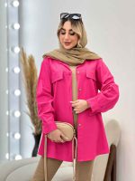 مانتو جیب نما بغل زیپ کد 4513 - تصویر 30