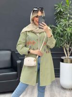 مانتو لینن طرح لوزی کد 4636 - تصویر 20