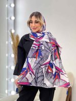 شال طرح برگ دوکی کد 4459 - تصویر 13