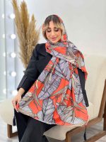 شال طرح برگ دوکی کد 4459 - تصویر 12