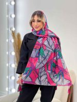 شال طرح برگ دوکی کد 4459 - تصویر 24
