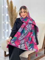 شال طرح برگ دوکی کد 4459 - تصویر 8