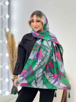 شال طرح برگ دوکی کد 4459 - تصویر 5