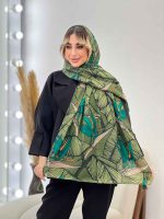 شال طرح برگ دوکی کد 4459 - تصویر 6
