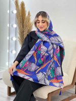 شال طرح برگ دوکی کد 4459 - تصویر 14