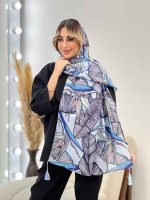 شال طرح برگ دوکی کد 4459 - تصویر 11