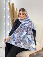 شال طرح برگ دوکی کد 4459 - تصویر 21