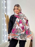 شال طرح برگ دوکی کد 4459 - تصویر 20