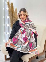 شال طرح برگ دوکی کد 4459 - تصویر 10