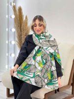 شال طرح برگ دوکی کد 4459 - تصویر 17