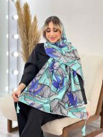 شال طرح برگ دوکی کد 4459 - تصویر 4
