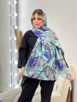 شال طرح برگ دوکی کد 4459 - تصویر 18