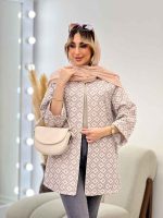 مانتو ژاکارد طرح لوزی کد 4539