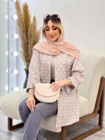 مانتو ژاکارد طرح لوزی کد 4539 - تصویر 5
