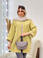 مانتو ژاکارد طرح لوزی کد 4539 - تصویر 17
