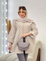 مانتو ژاکارد طرح لوزی کد 4539 - تصویر 14