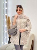 مانتو ژاکارد طرح لوزی کد 4539 - تصویر 10