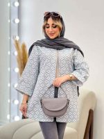 مانتو ژاکارد طرح لوزی کد 4539 - تصویر 2