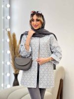 مانتو ژاکارد طرح لوزی کد 4539 - تصویر 15