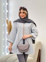 مانتو ژاکارد طرح لوزی کد 4539 - تصویر 9