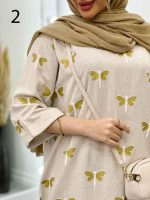 مانتو لینن نچرال آستین دوبل کد 4545 - تصویر 12