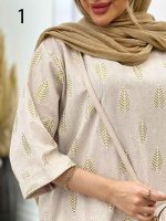 مانتو لینن نچرال آستین دوبل کد 4545 - تصویر 5