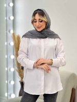 شومیز سفید جودون کد 4538 - تصویر 2