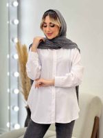 شومیز سفید جودون کد 4538 - تصویر 4