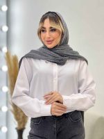 شومیز سفید جودون کد 4538 - تصویر 3