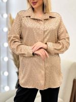 شومیز ساتن طرح پلنگی کد 4536 - تصویر 14