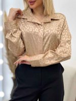 شومیز ساتن طرح پلنگی کد 4536 - تصویر 22