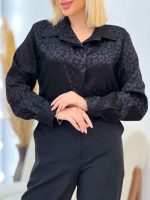 شومیز ساتن طرح پلنگی کد 4536 - تصویر 16