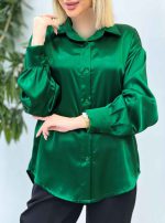 شومیز ساتن سلین کد 4546 - تصویر 22