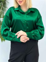 شومیز ساتن سلین کد 4546 - تصویر 15