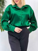 شومیز ساتن سلین کد 4546 - تصویر 27