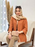 مانتو جلو دکمه بغل چاک کد 4531 - تصویر 20