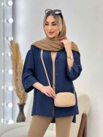 مانتو جلو دکمه بغل چاک کد 4531 - تصویر 16