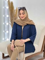 مانتو جلو دکمه بغل چاک کد 4531 - تصویر 11