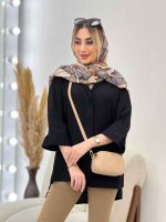 مانتو جلو دکمه بغل چاک کد 4531 - تصویر 5