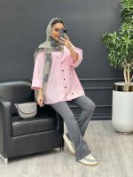 مانتو لینن ده دکمه کد 4454 - تصویر 21