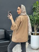 مانتو دو جیب پاکتی سگک دار کد 4518 - تصویر 13