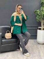 مانتو لینن ده دکمه کد 4454 - تصویر 29